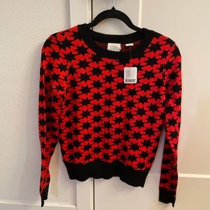 sweater size M red nwt